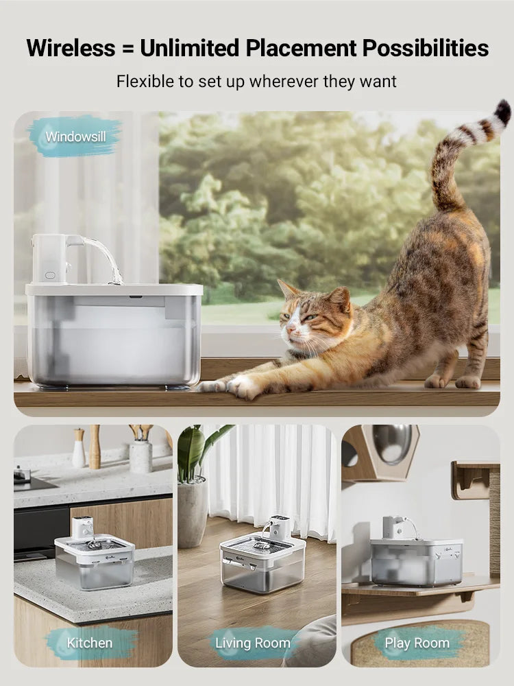 PureFlow Wireless Fountain 2in1