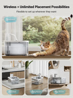 PureFlow Wireless Fountain 2in1